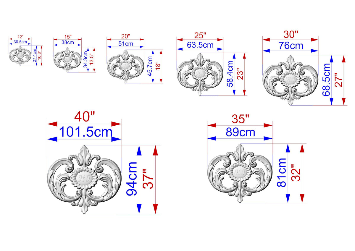 Personalized Decorative Insignia – Floral Embrace