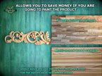 The image is a collage of three different wood samples, each with a unique texture and color, showcasing the variety of the product.