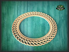 Art Deco Round Mirror Frame With A Twist Pattern