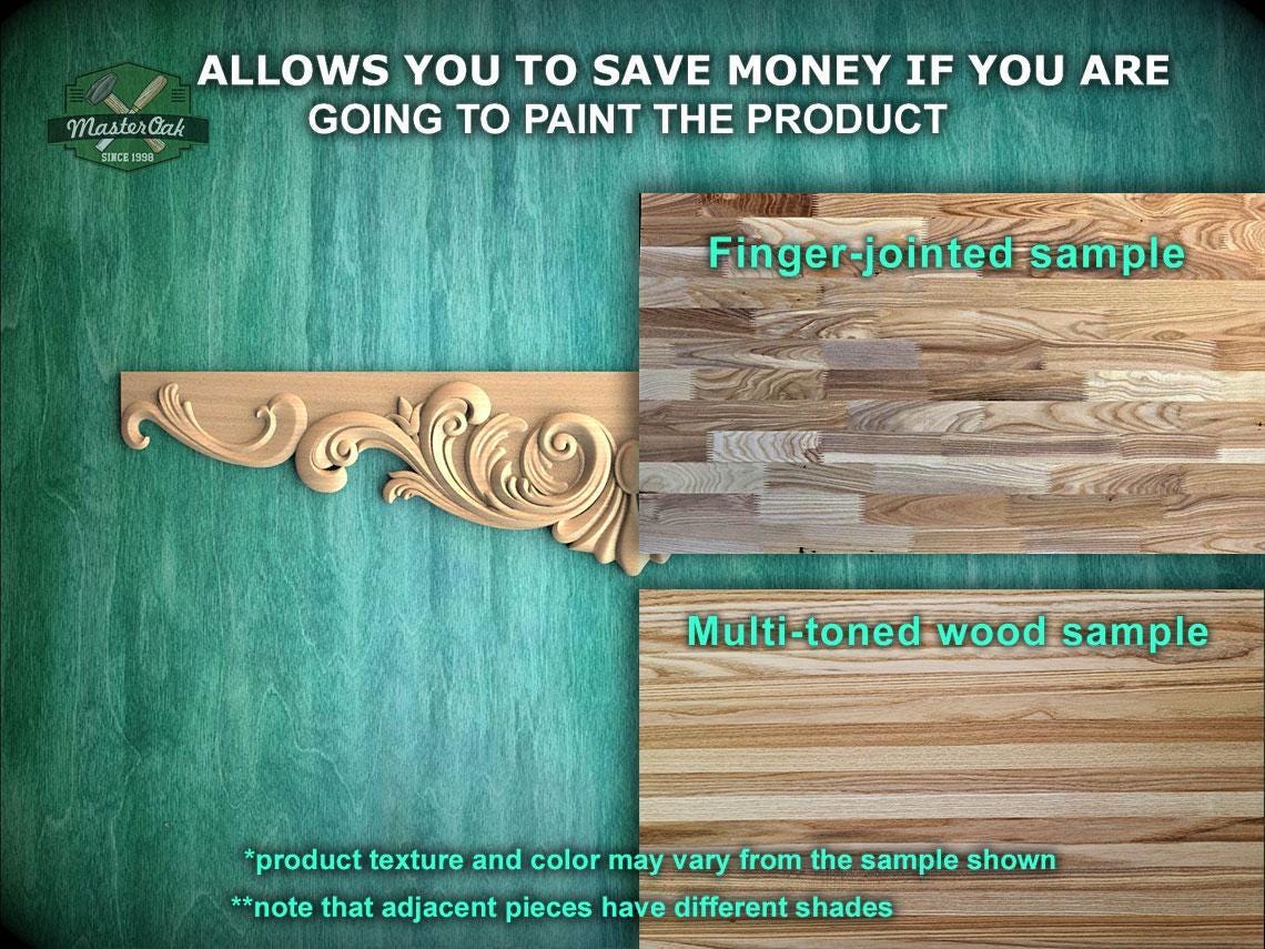 Wooden Shell Pediment – Carved Baroque Acanthus Frieze for Cabinets