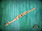 Acanthus Leaf Scroll Applique with Stepped Profile for Furniture Tops