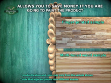 Load image into Gallery viewer, The image is a promotional advertisement for Master Oak Paint, featuring a close-up of a wooden surface with a text overlay that provides information about the paint product.
