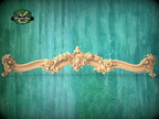 Le Roi Soleil Cornice - French Baroque Classicism Elegance, 1 pc, Unpainted, Baroque Pelmet, Classic carved curtain rod of wood