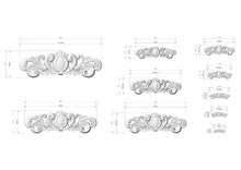 Load image into Gallery viewer, a drawing of a design for a decorative object
