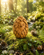 Wooden Forest Spirit Figurine, Whisperleaf Guardian, Woodland Shelf and Desk Decor