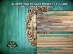 Majestic Carved Lion Head Wood Applique – Baroque Scrollwork Home Accent