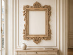 Luxurious Baroque Wooden Frame with Intricate Carvings for Mirrors and Art, 1pc, Carved Frame, carved decoration of wood, wooden art