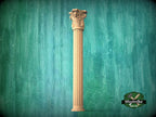 Classical Corinthian Column in Wood for Architectural Elegance, wood capital with acanthus leaves, Carved Wooden Capital, 1 piece, unpainted