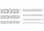 several gray lines of varying lengths, which appear to be part of a design or pattern. The lines are arranged in a grid-like pattern, with each line having a specific measurement and size. The image does not contain any text or additional objects, and the focus is on the gray lines and their arrangement.