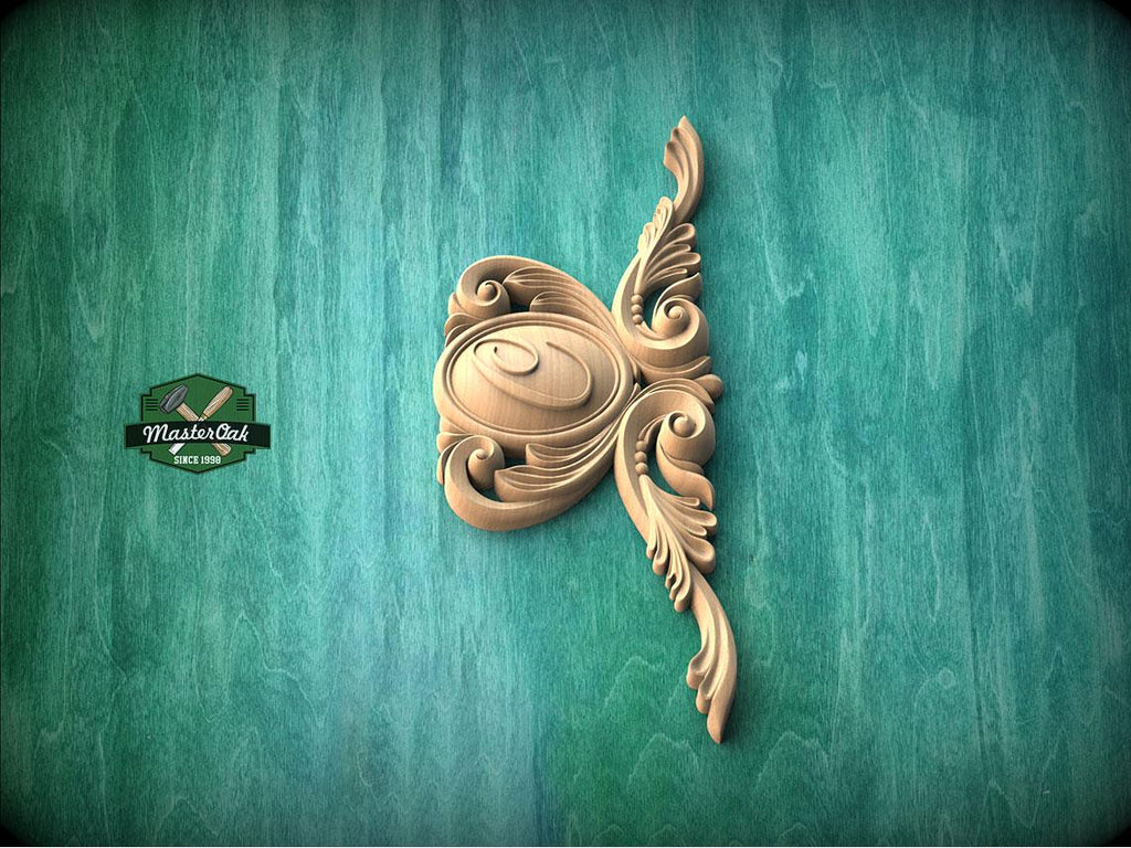 Personalized Scrollbloom Accent – Curled Vines