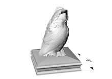 Load image into Gallery viewer, Custom order. Owl finial 12 inches made of wood
