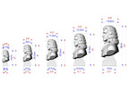 Isaac Newton Bust, Hand-Finished Wood Sculpture | Physics & Math Decor