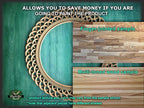 Art Deco Round Mirror Frame With A Twist Pattern