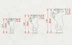 Pair of Short Carved Legs, Set 2pc, classic style legs