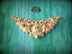Personalized Victorian Flourish: Carved Wooden Archway Keystone, Unpainted, 1pc, Home Wall Embellishments, Furniture Carving