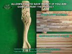 Legs with Eagle's Claws, Set 2pc, classic style legs, baroque legs, wooden legs, queen anne style