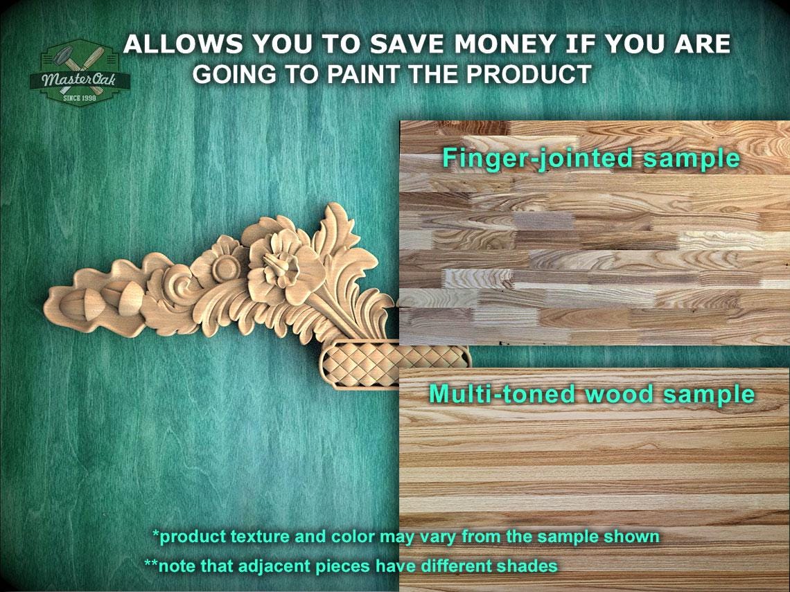 a picture of some wood carvings on a wall