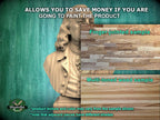 Wooden Benjamin Franklin Sculpture | Hand-Sanded & Hand-Toned | American History Decor