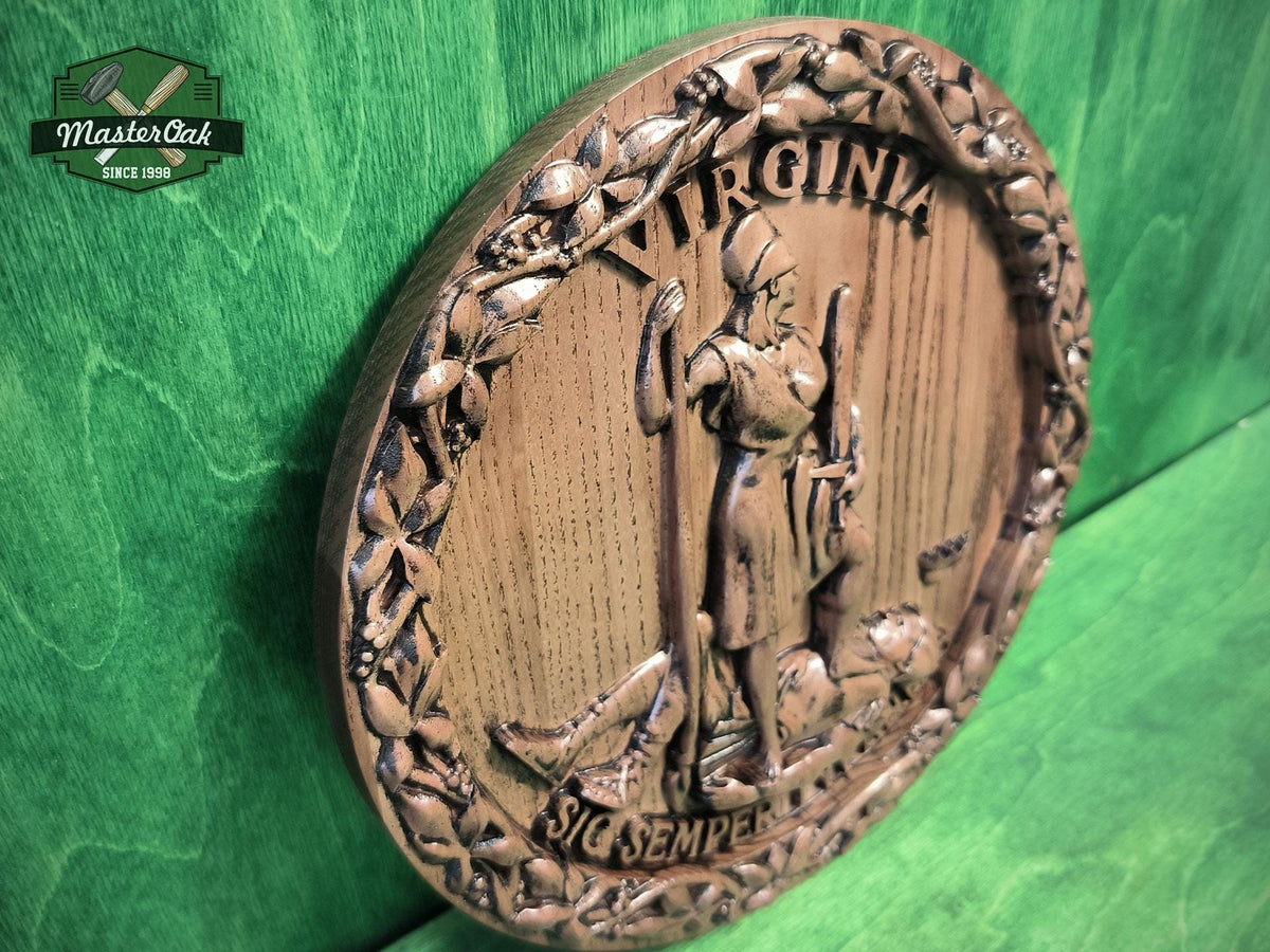 The Great Seal Of The State of Virginia, wall hanging, Virginia Logo state seal