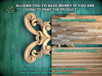 a picture of a wood panel with the words,'allows you to save money