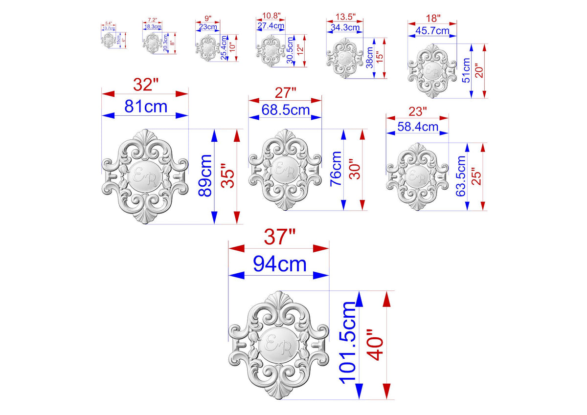 Personalized Baroque Elegance – Dual Initial Applique