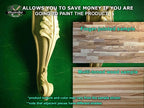 Pair of Beautiful Carved Legs, Set 2pc, classic style legs, baroque legs, wooden legs, queen anne style