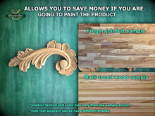 Load image into Gallery viewer, a picture of a wood carving of a plant
