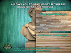 Julius Caesar Bust | Carved and Hand-Finished Wood Statue | Roman Emperor Gift