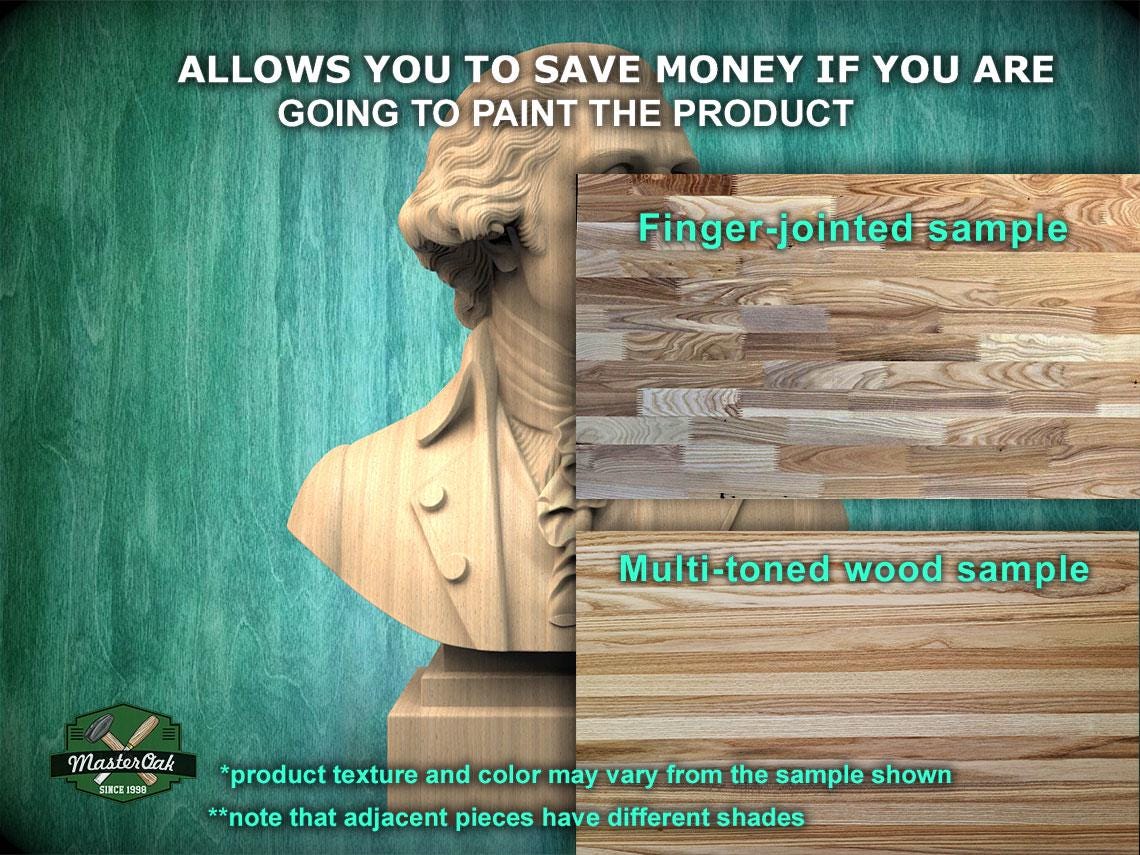 George Washington Bust, Hand-Finished Wood Sculpture | 1st President Decor