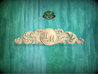 Personalized Exquisite Ornamental Carved Onlay – Unique Furniture Decor, Luxurious Wood Onlay, Carved Wood Applique for Fireplace Mantel