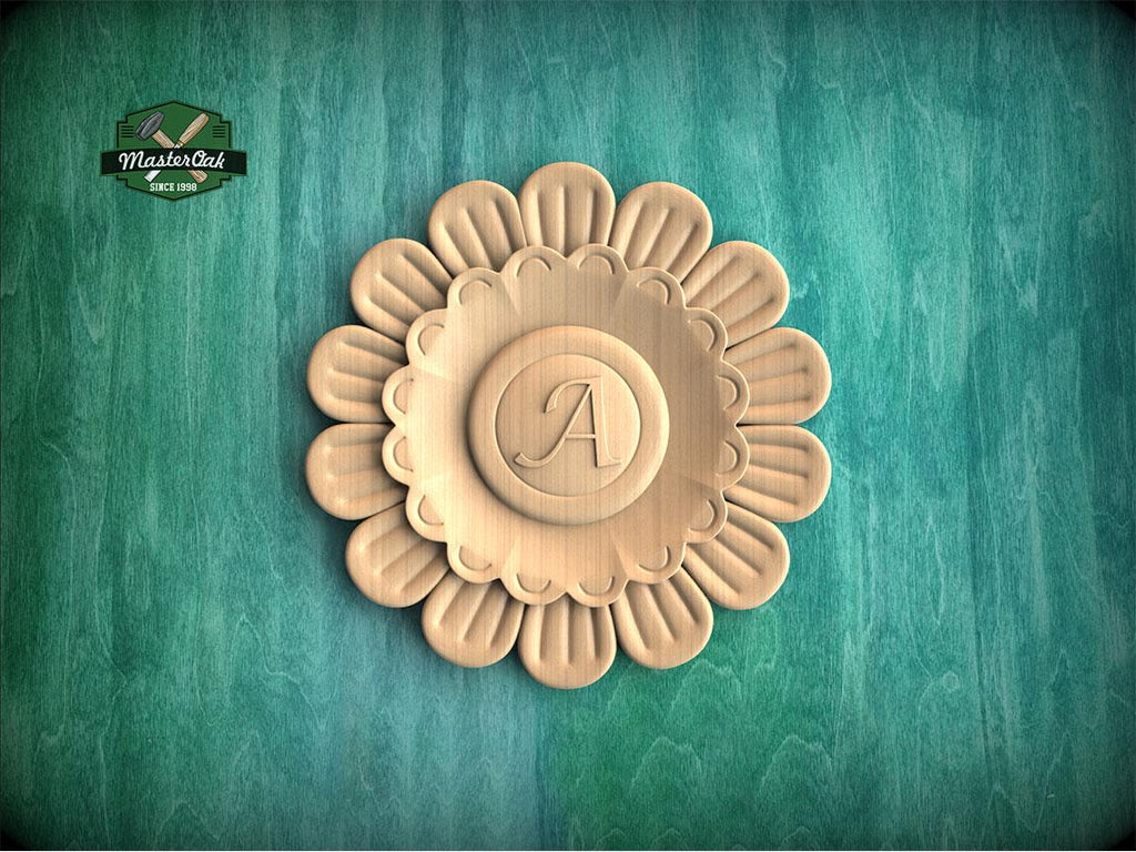 Personalized Petaline Crest Bloom — Aster Charm Emblem