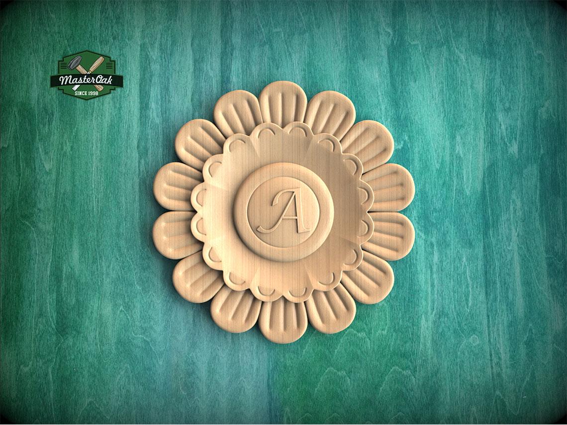 Personalized Petaline Crest Bloom — Aster Charm Emblem