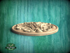 Interior Wood Ornament: Round Wood Rosette, Artisanal Wooden Medallion, 1 pc, Unpainted, Decorative Rosettes, Wooden Rosette Detai