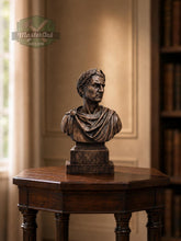 Load image into Gallery viewer, Julius Caesar Bust | Carved and Hand-Finished Wood Statue | Roman Emperor Gift
