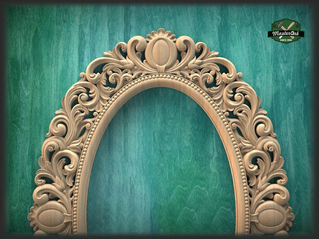 Large Carved Mirror Frame, Unpainted