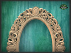 Large Carved Mirror Frame, Unpainted