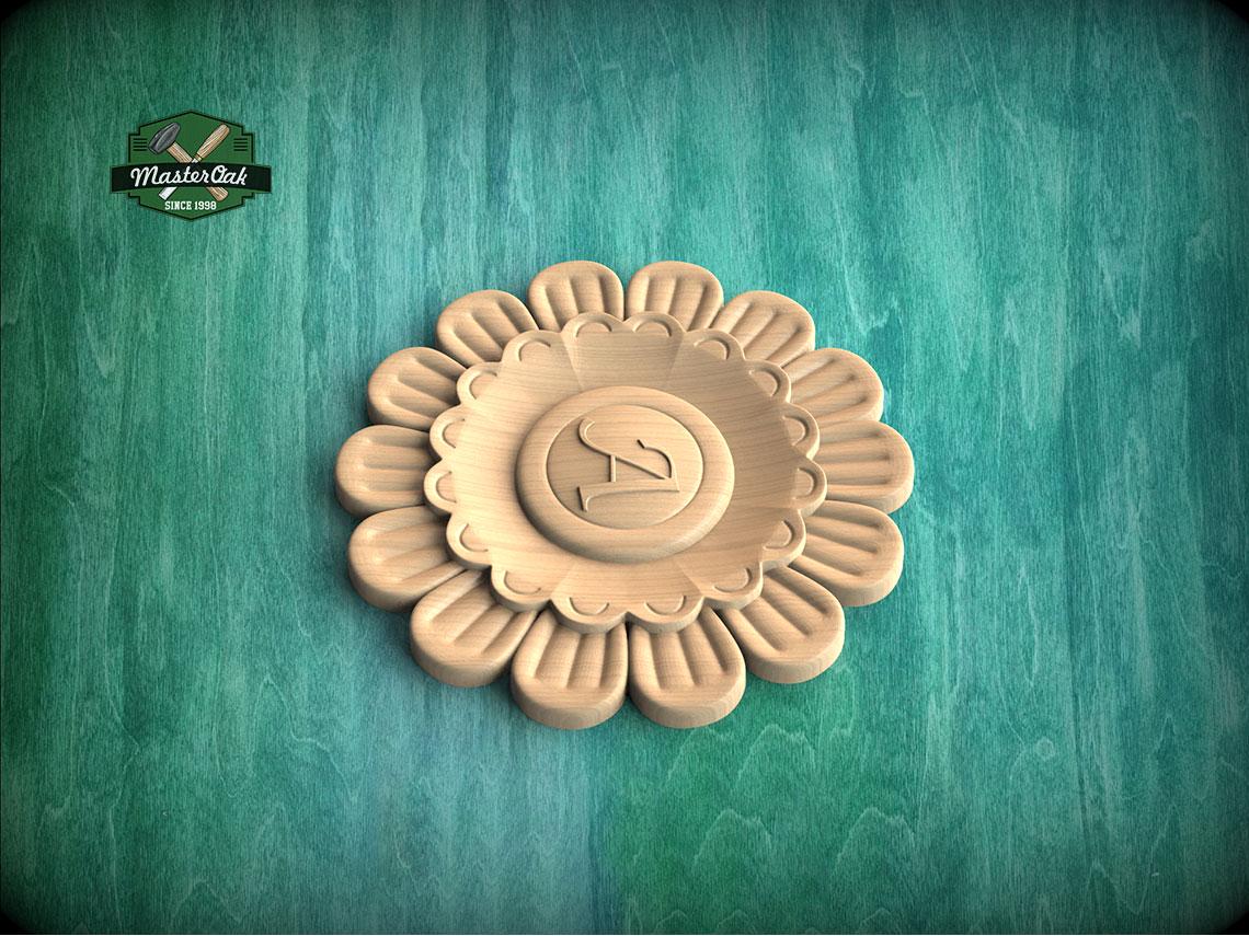 Personalized Petaline Crest Bloom — Aster Charm Emblem