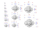 Personalized Radiant Sunburst: Wooden Rosette Onlay, Rosette Applique, Unpainted, 1pc, Home Wall Embellishments, Furniture Carving