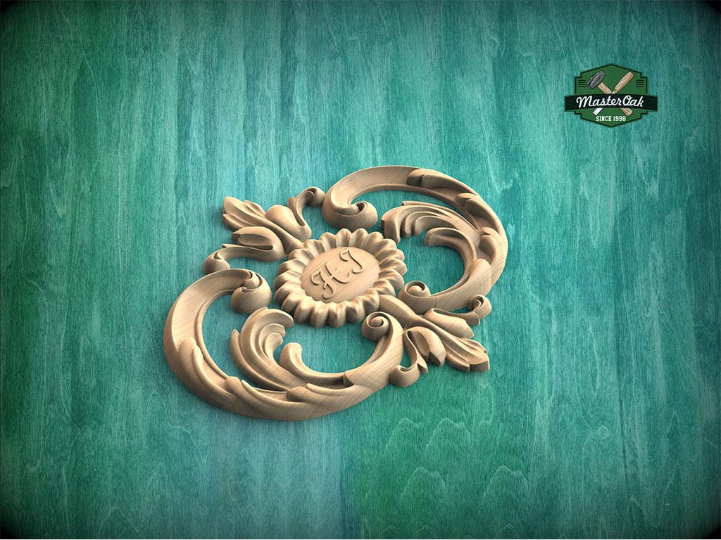 Personalized Decorative Insignia – Floral Embrace