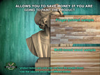 Christopher Columbus Bust, Hand-Finished Wood Sculpture | Age of Exploration Decor