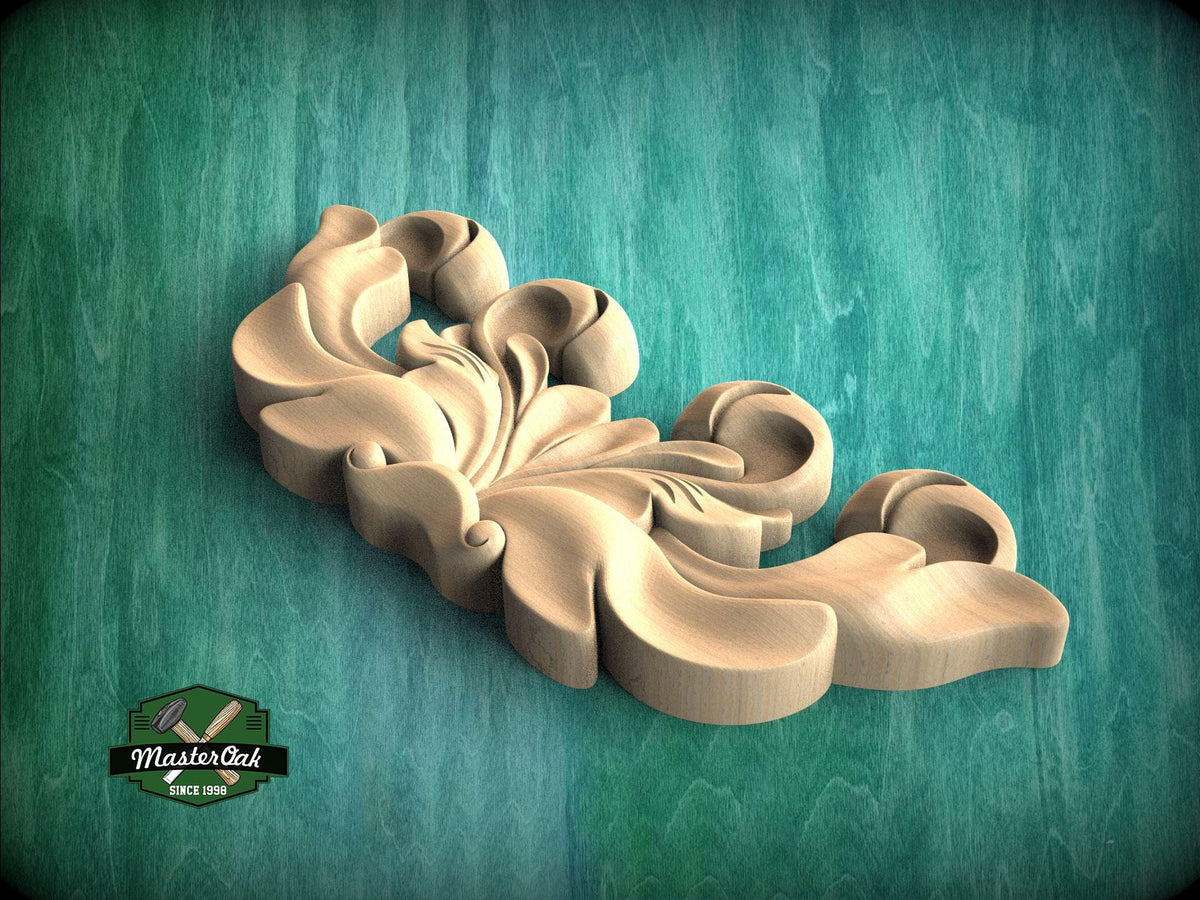 Bold Acanthus Leaf Applique for Classic Furniture Accents