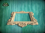Luxurious Baroque Wooden Frame with Intricate Carvings for Mirrors and Art, 1pc, Carved Frame, carved decoration of wood, wooden art