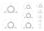 various sizes of ornate, circular frames with intricate designs, likely used for decorative purposes. The frames are depicted in different sizes, ranging from small to large, and feature elaborate, decorative elements. The image does not contain any text or additional objects, and the focus is solely on the frames and their sizes.