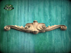 a close up of a wooden door handle