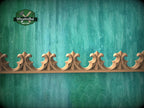 Gothic Ornamental Wood Trim Molding | Carved and Hand-Finished Applique | Furniture or Frame Decor