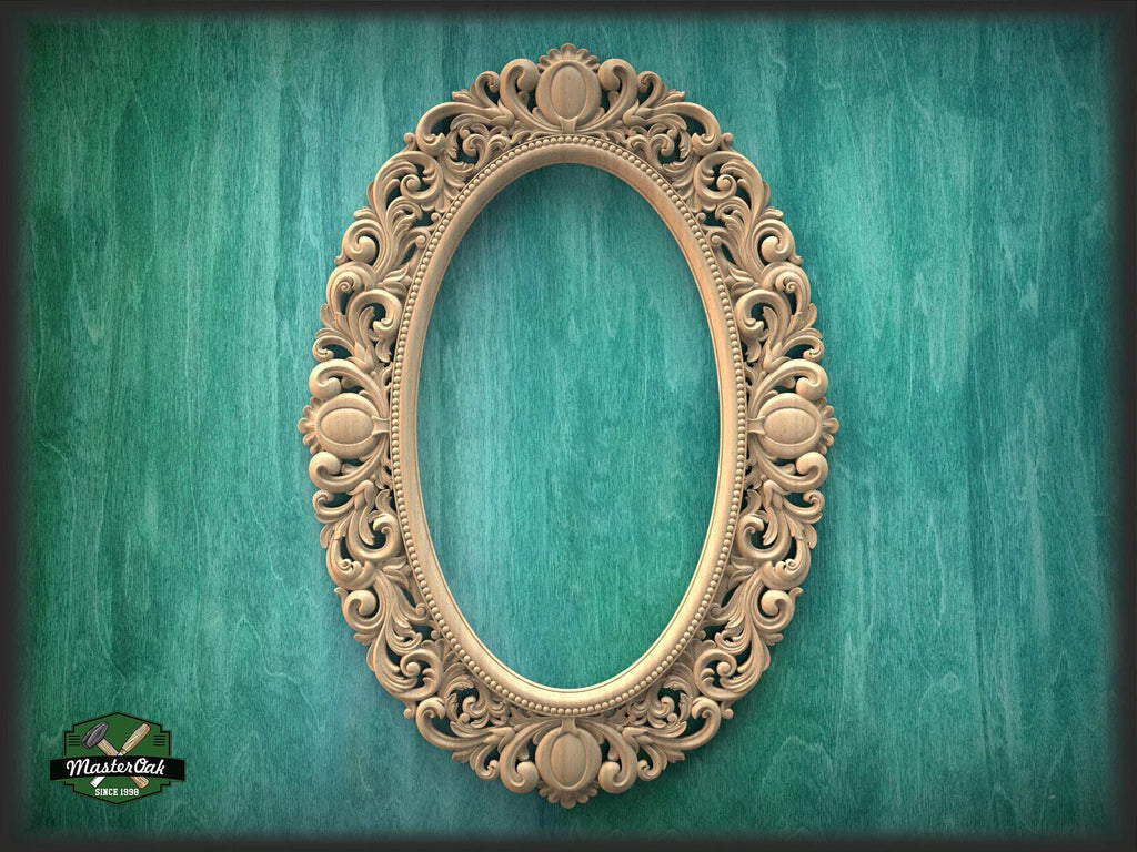 Large Carved Mirror Frame, Unpainted