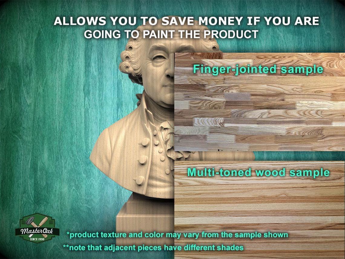 John Adams Bust, Hand-Finished Wood Sculpture | American Presidents Decor