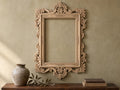Luxurious Baroque Wooden Frame with Intricate Carvings for Mirrors and Art, 1pc, Carved Frame, carved decoration of wood, wooden art