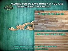 Load image into Gallery viewer, Baroque-Style Wood Applique with Curved Acanthus Leaves
