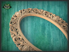 Large Carved Mirror Frame, Unpainted